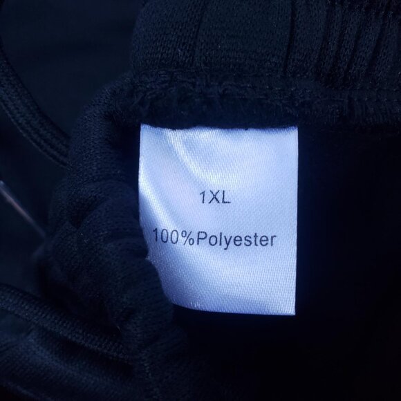 1XL Soft Black Sweatpants with Cute Pawprint Graphic, NWOT - Picture 3 of 7